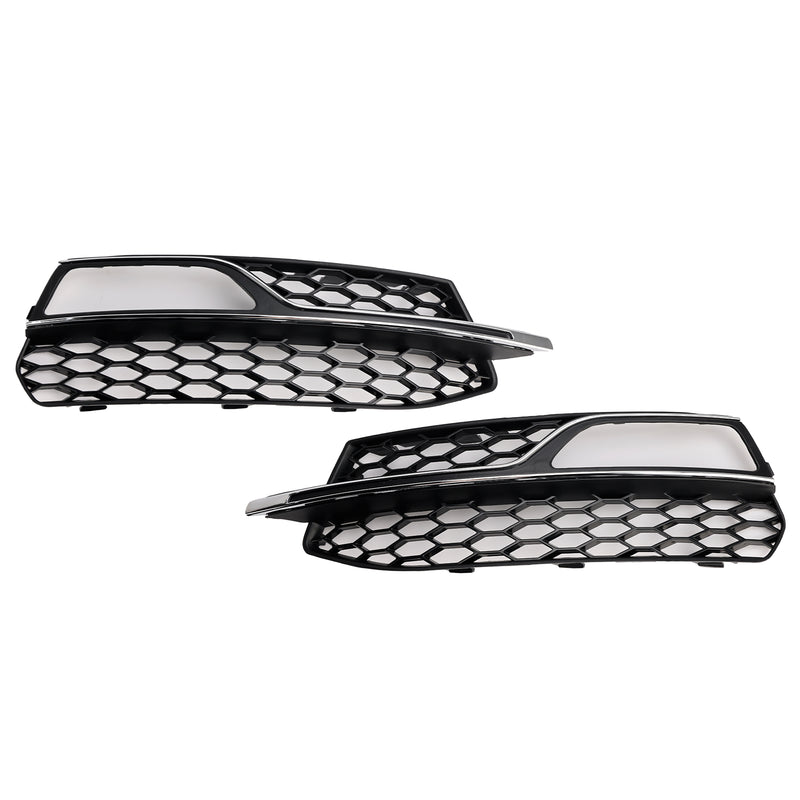 Front Lower Bumper Fog Light Cover Grill Fit AUDI A3 S3 S-Line 2013-2016