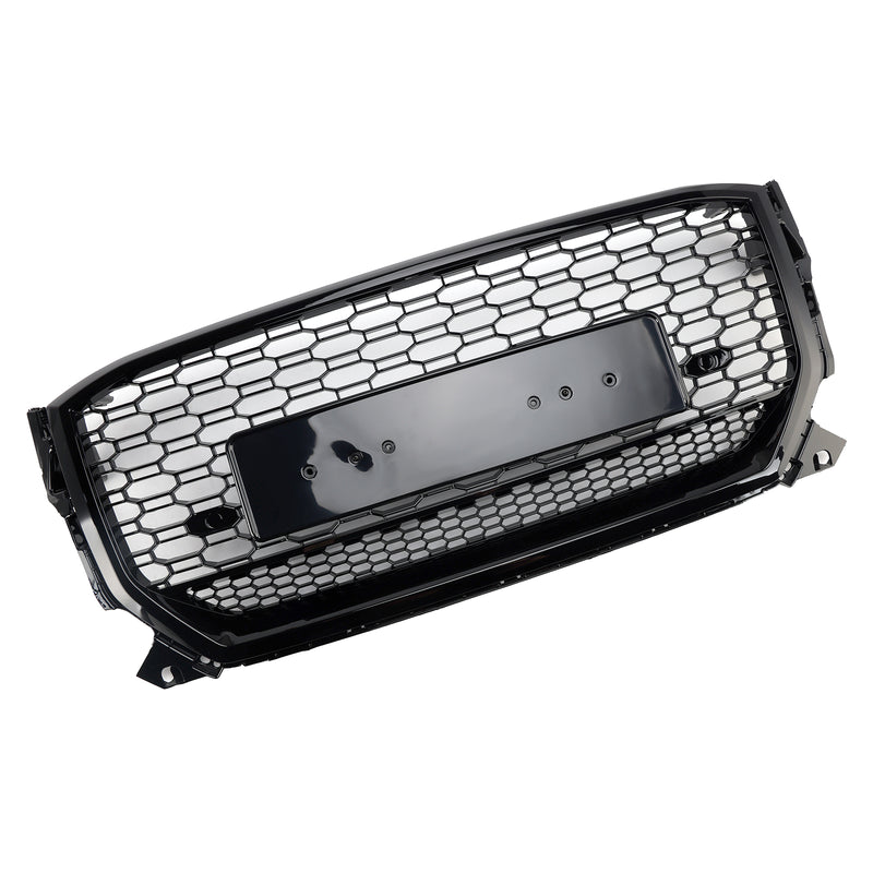 Gloss Black Front Honeycomb Grille Grill Fit Audi Q2 2016-2020 Pre-Facelift