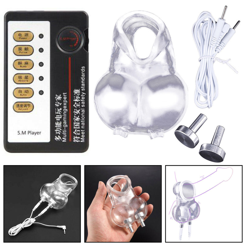 Electro Shock Penis Stretcher E-Stim Cage