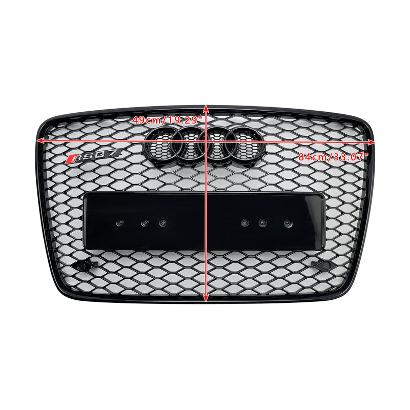 05-15 Audi Q7 SQ7 Gloss Black Front Bumper Radiator Vent Mesh Grille Grill