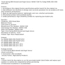 2010 DODGE RAM 2500 PICKUP Clock Spring With Heated and Angle Sensor 56046115AE