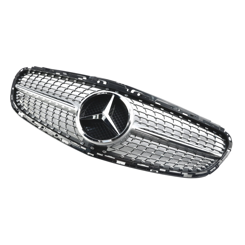 Diamond Front Bumper Grille Grill Fit Mercedes E-Class W212 2013-2016 Facelift