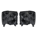 2016-2019 For Chevy Silverado 1500 Left+Right LED Headlight Gloss Black 84357696 84893098