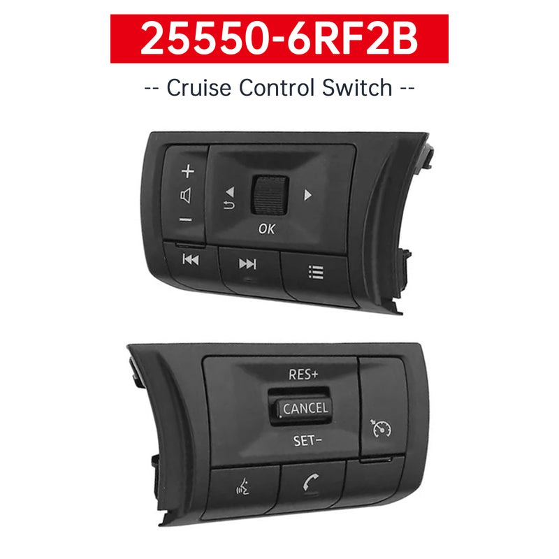 25550-6RF2B Cruise Control Switch for Nissan Rogue Pathfinder 2021-2024