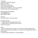 2X Original Car Front Bumper Fog Light Grilles For Audi Q7 S-Line 2016-2019