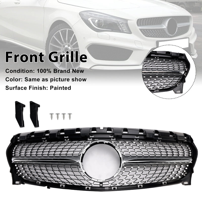 Diamond Front Grill Grille Fit Mercedes-Benz CLA-Class W117 CLA250 2013-2019