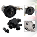2010-2014 Jaguar XF 5.0L V8 XFR XFR-S Water Pump w/ Bolts Gaskets Connector + Thermostat Kit