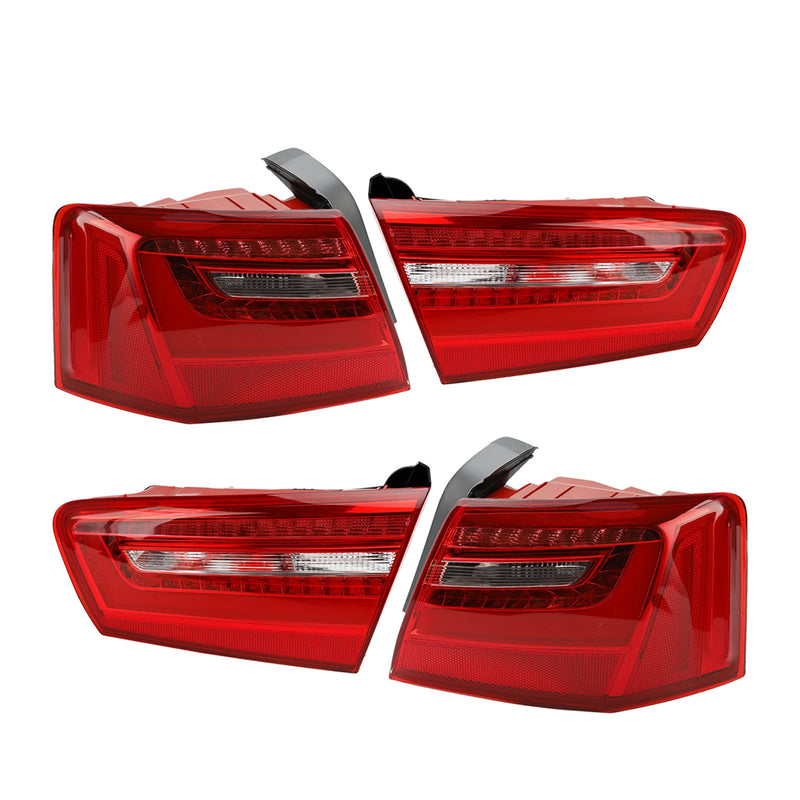 AUDI A6 2012-2015 Car 4pcs Inner Outer LED Taillight Brake Light