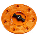 CNC Orange Keyless Fuel Gas Cap For Duk 790 890 2018 2019 2021 2022 2023-2025