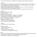 Car Center Console Trim 1J1863201D For VW Golf Jetta Carbon Fiber Pattern