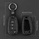 Leather Silicone Car Key Case Cover With Buckle For Honda Accord