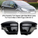 2Pcs Dynamic Turn Signal Light Side Mirror Lamp For Ford S-Max C-MAX 08-12