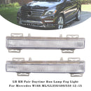 LH RH Pair Daytime Run Lamp Fog Light For Mercedes W166 ML/GL350/400/550 12-15