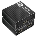 8K HDMI 1 to 2 Splitter HD2.1 8K60hz/4K120hz/1080P240hz w EDID 1 Input 2 Output