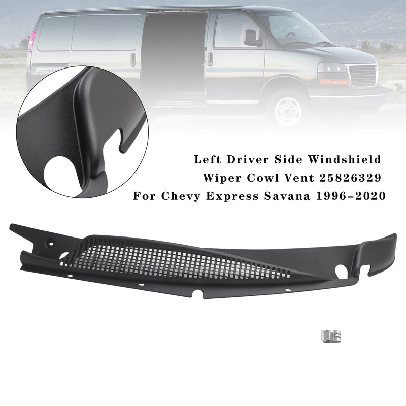 Left Driver Side Windshield Wiper Cowl Vent 25826329 For Chevy Express Savana