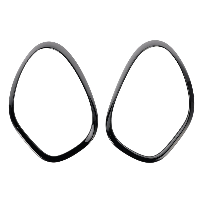 2pcs Gloss Black Headlights Ornamental Ring For Mini Cooper Countryman R60