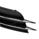 1 Pair Front Bumper Fog Light Grill Cover Bezel For Audi A6 C7 2012-2014