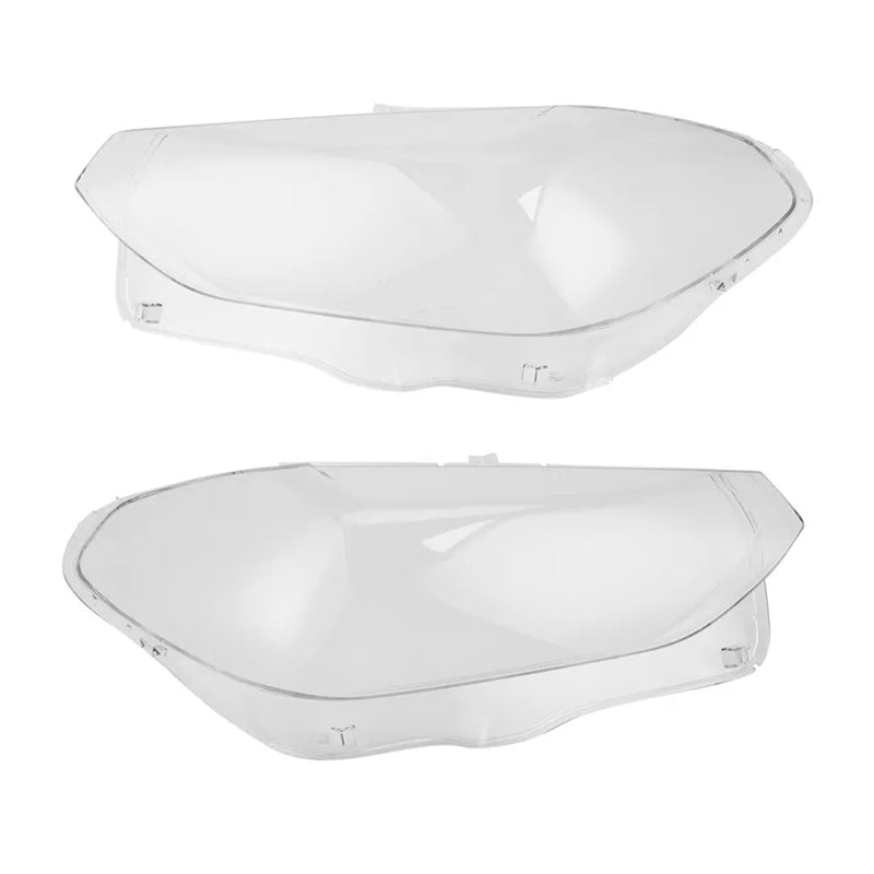 2PCS Front Headlight Glass Clear Cover For BMW X3 X4 G01 G02 G08 2018-2021