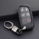 Leather Silicone Car Key Case Cover With Buckle For Jeep