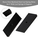 2PCS 2" Wide 4°Degree Steel Leaf Spring Degree Shims