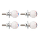 M6 Plastic Custom Head Eyeball License Plate Frame Screws Bolts Hardware X4