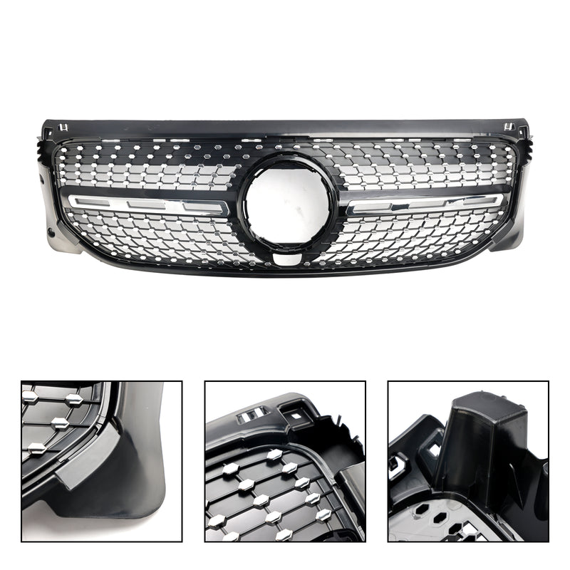 Diamond Front Bumper Grille Grill Fit Mercedes Benz GLB X247 2020-2023