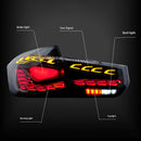 L&R Smoked LED Tail Lights Rear Lamp Assembly For BMW 3 F30 F80 M3 2013-2018
