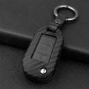 Leather Silicone Car Key Case Cover With Buckle For Peugeot