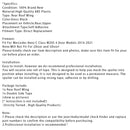 Gloss Black Rear Roof Wing For Mercedes-Benz C-Class W205 2014-2021