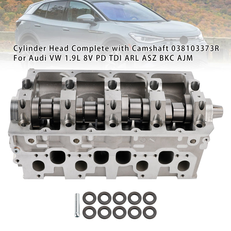 Cylinder Head Complete with Camshaft 038103373R For Audi VW 1.9l 8V PD TDI
