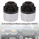 2x Front Manual Wheel Locking Hub 1500170 For Ford Ranger