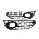 Front Bumper Honeycomb Fog Grille Cover For Audi A4 Allroad B8 2010-2015 Chrome