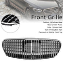 Chrome Front Bumper Grille Grill Fit Mercedes S class W223 S580 S680 2021-23