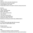 Gloss Black Front Bumper Honeycomb Grille Grill Fit Volvo S40 V50 2004-2007