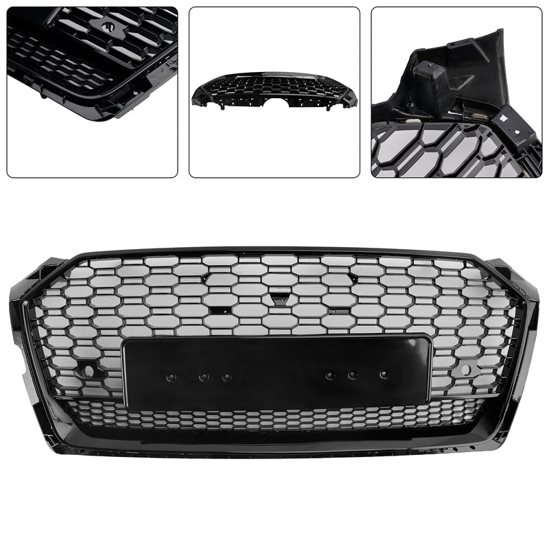 RS5 Style Honeycomb Sport Mesh Hex Grill Grille Fit Audi A5 S5 B9 2017-2019