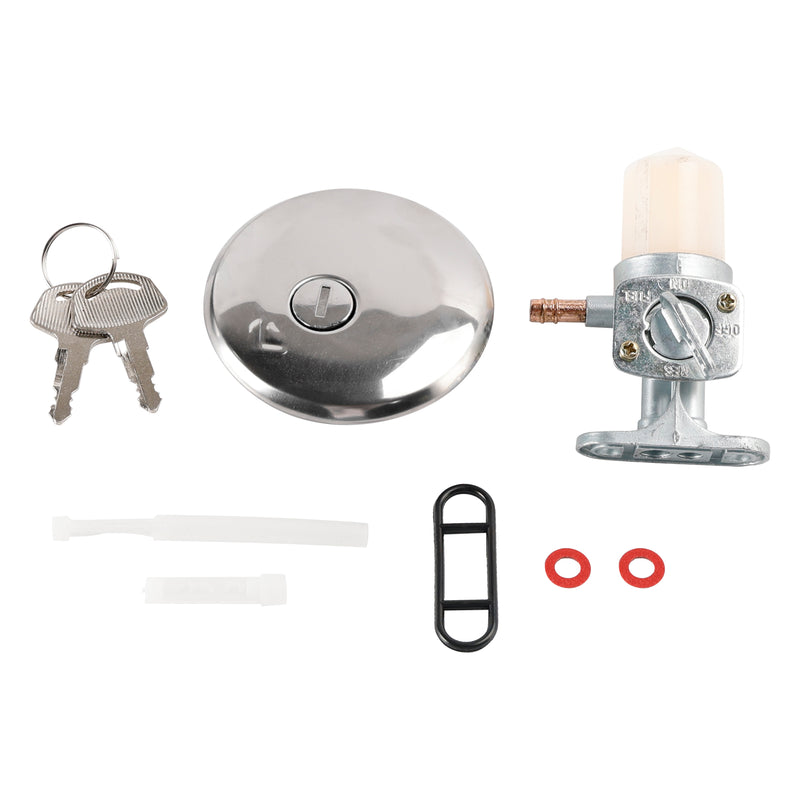 Black Cafe Racer Bobber Gas Tank Motorcycle Fuel Retro Classic For Suzuki GN125