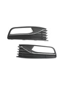 VW Polo 6R 2014-2017 Pair Front Bumper Fog Light Cover Grill Grille