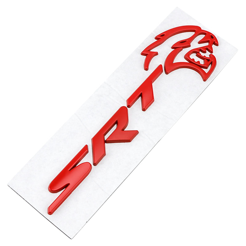 Rear Tailgate SRT Hellcat Decal Emblem for Challenger Trunk Lid Badge Red