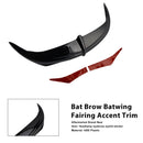 Bat Brow Batwing Fairing Accent Trim For Electra Street Glides Trikes 96-13