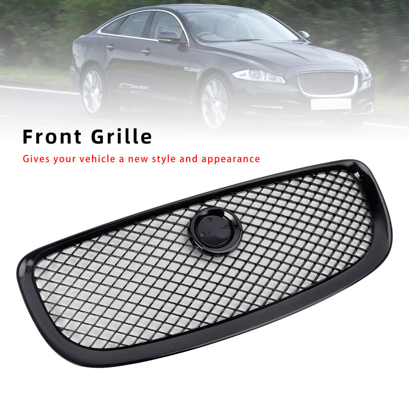 Gloss Black Front Bumper Grill Grille Fit Jaguar XJ 2010-2015