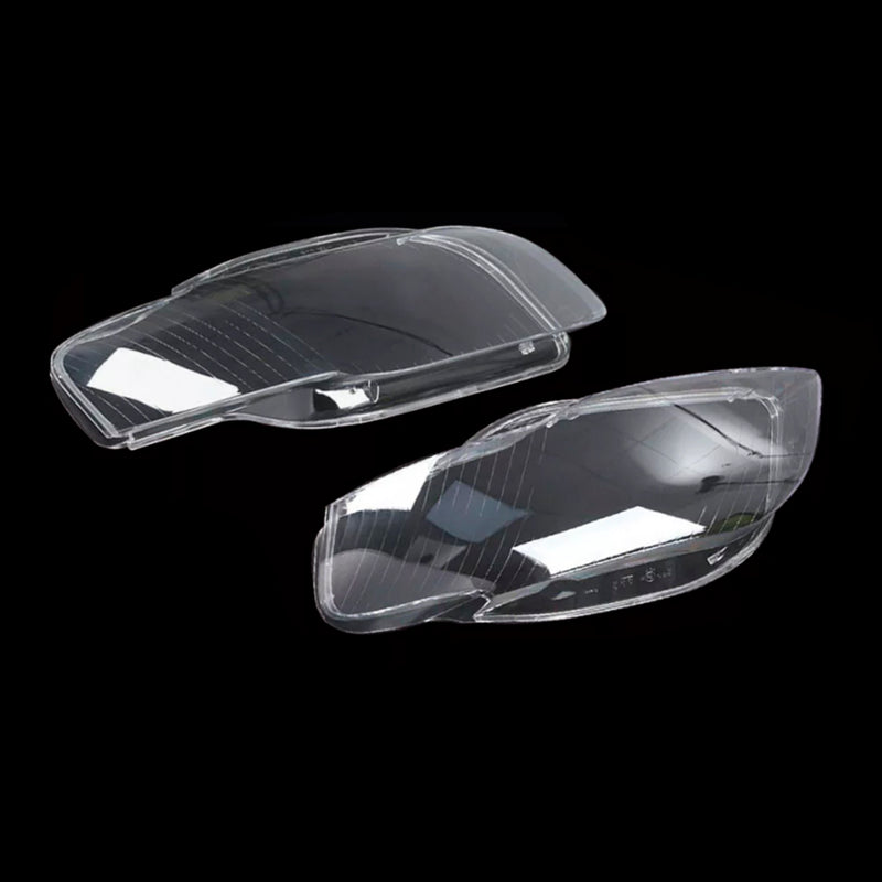 2PCS Front Headlight Glass Clear Cover For Audi A4 B7 8E 2005-2008