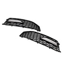 2PCS Bumper Fog Light Lamp Cover Grille Grill Fit Audi A4 S-line S4 2013-2015