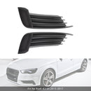 2X Car Front Bumper Fog Light Grilles For Audi A3 S3 2013-2017