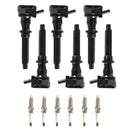 6 Ignition Coils Spark Plugs For Land Rover Range Rover Sport V6 3.0L GAS 2014-2018 UF730
