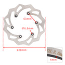 FRONT & REAR BRAKE DISC SET FOR SX SXF EXC EXCF XC XCF 125 - 500cc MX ENDURO