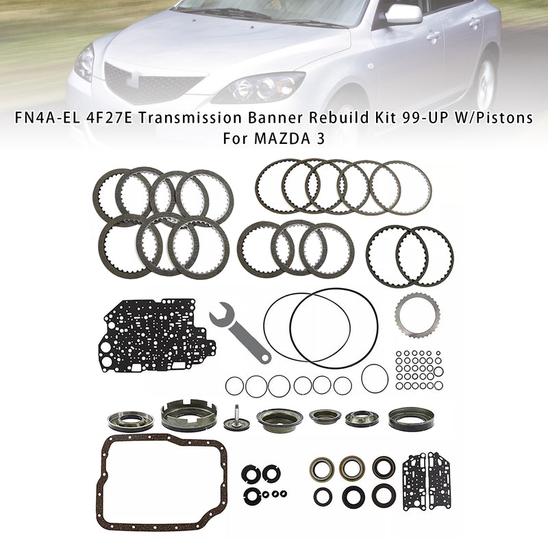 FN4A-EL 4F27E Transmission Banner Rebuild Kit 99-UP W/Pistons For MAZDA 3