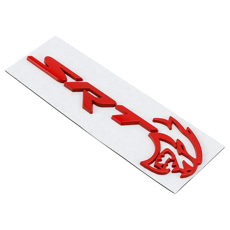 Rear Tailgate SRT Hellcat Decal Emblem for Challenger Trunk Lid Badge Red