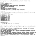 8K0953568F Spiral Cable Angle Sensor Assembly 9 PINS For Audi A4 A5 Q5 S4 S5 Q5