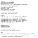 LED Daytime Running Right Fog Lights For Mercedes Benz W204 S204 W212 2007-2014