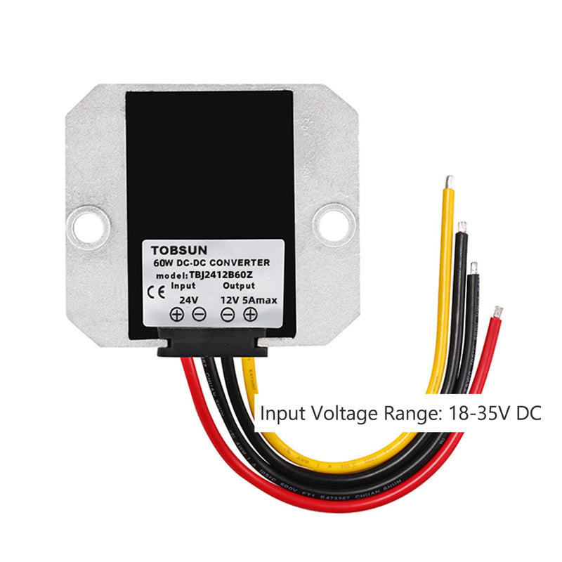 WaterProof 24V to 12V 2-60A Step Down DC/DC Power Converter Regulator